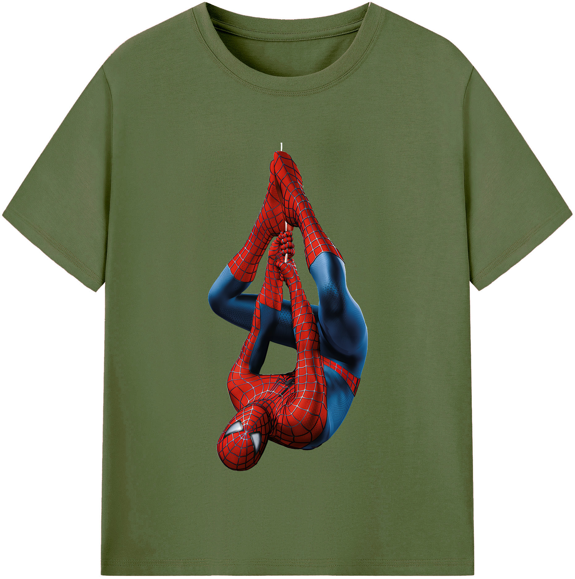 Spider Man スパイダーマン 綿100％半袖Tシャツ（フロントプリント）